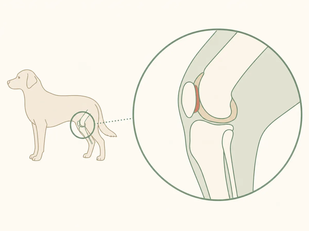 수술실에서 무릎 관절을 노출한 장면